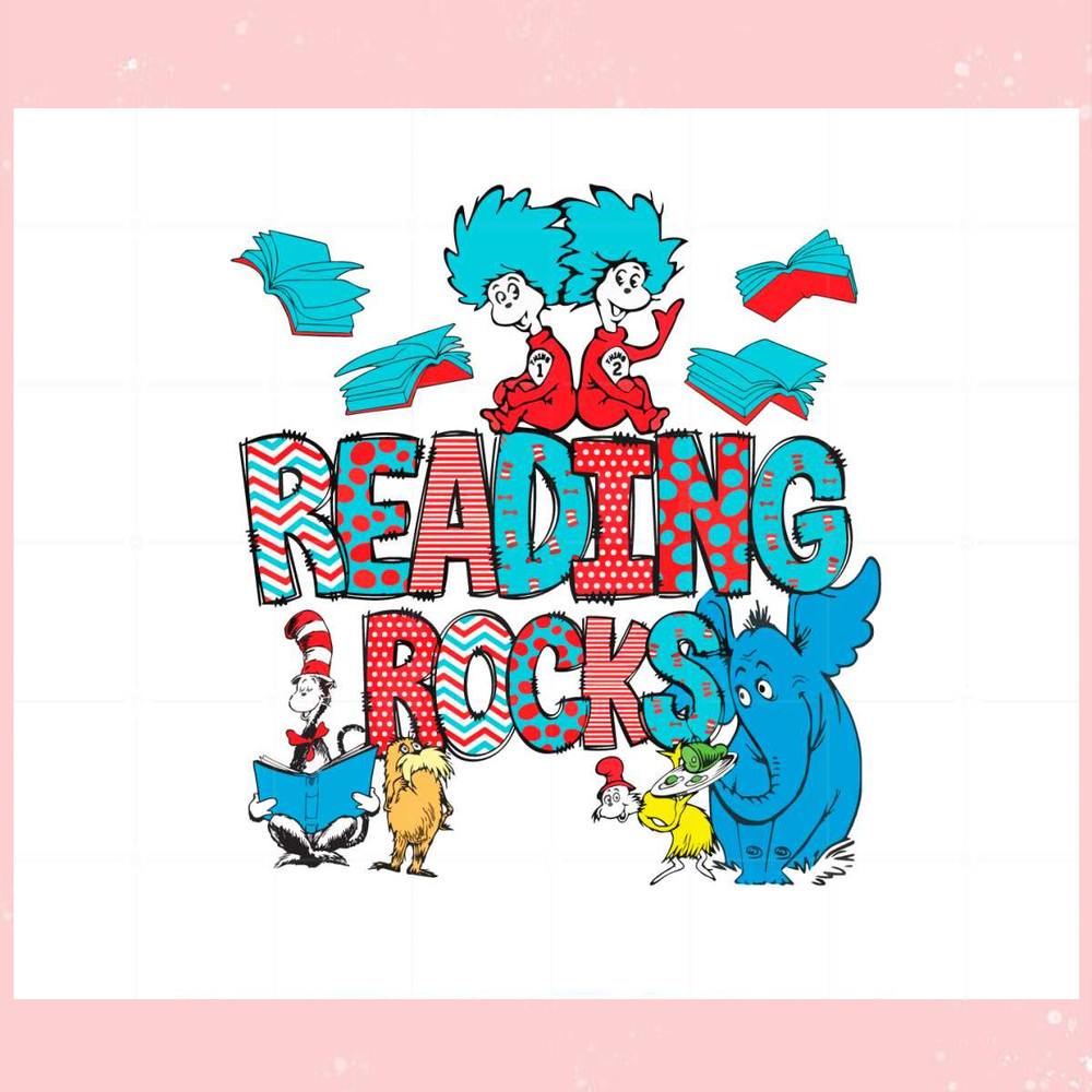 Thing 1 Thing 2 Reading Rocks SVG Graphic Designs Files.jpg