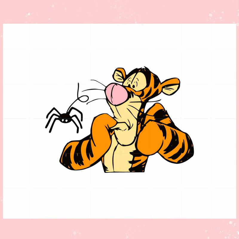Tiger Cartoon Bat Halloween SVG Graphic Design Cutting File.jpg