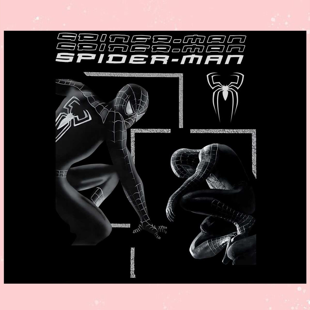 Tobey Maguire Black Suit Spiderman PNG Silhouette File.jpg