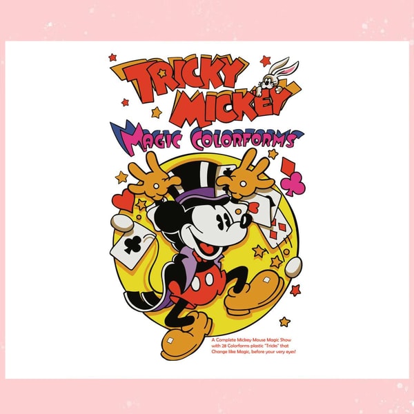 Tricky Mickey Mouse Magic Colorforms SVG File For Cricut,Dis | Inspire ...