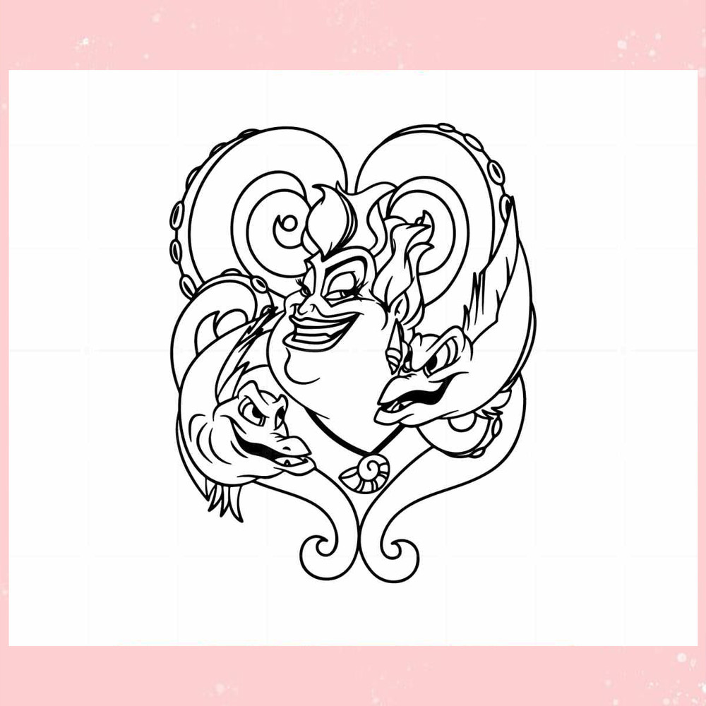 Ursula The Little Mermaid SVG Disney Character Graphic Design File.jpg
