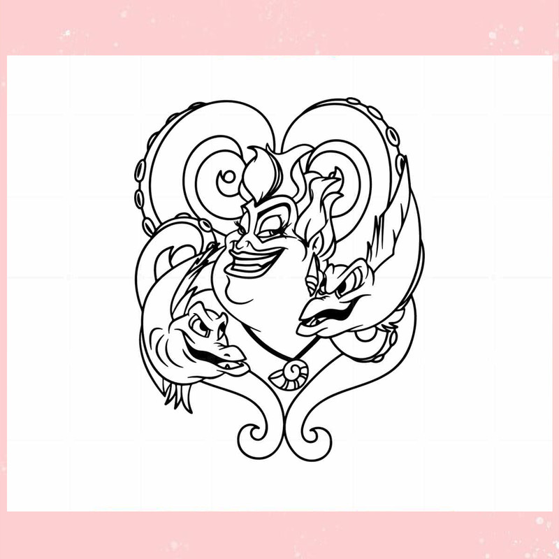 Ursula The Little Mermaid SVG Disney Character Graphic Design File.jpg