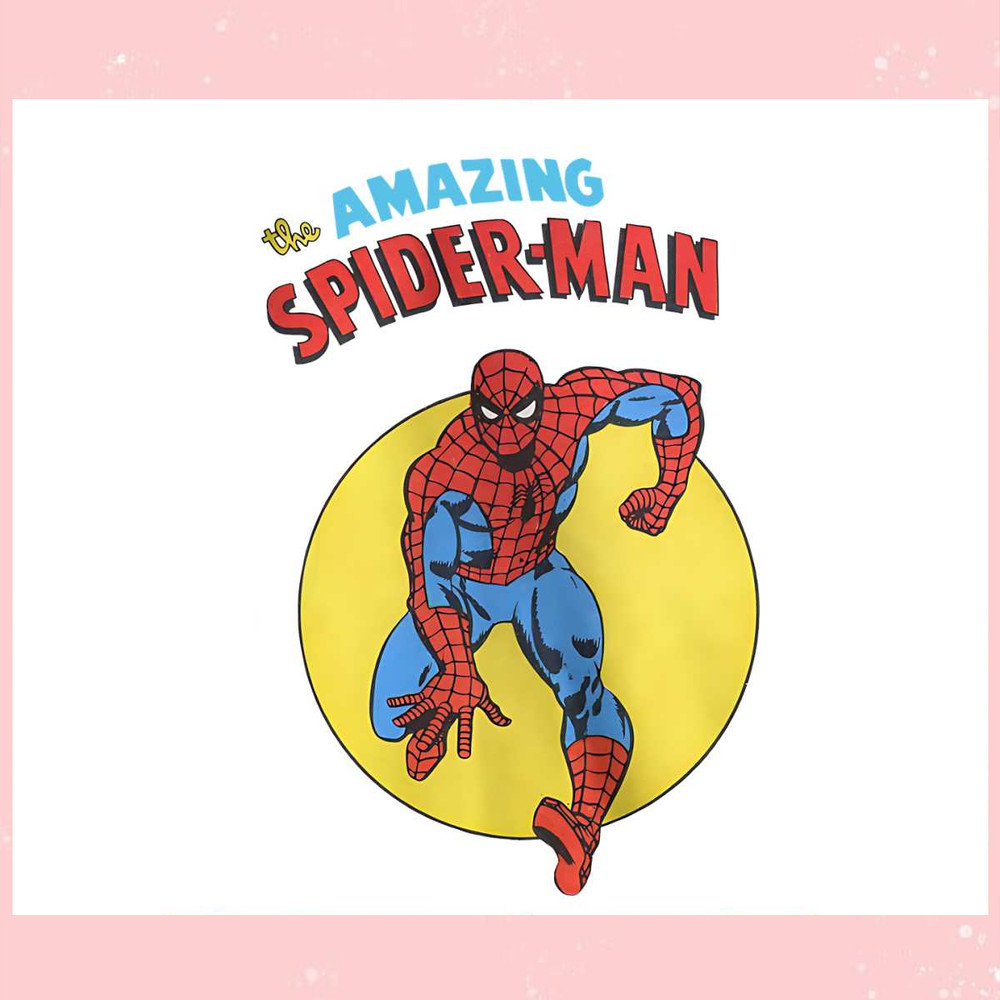 Vintage 90s Marvel The Amazing Spiderman Png Silhouette Files.jpg