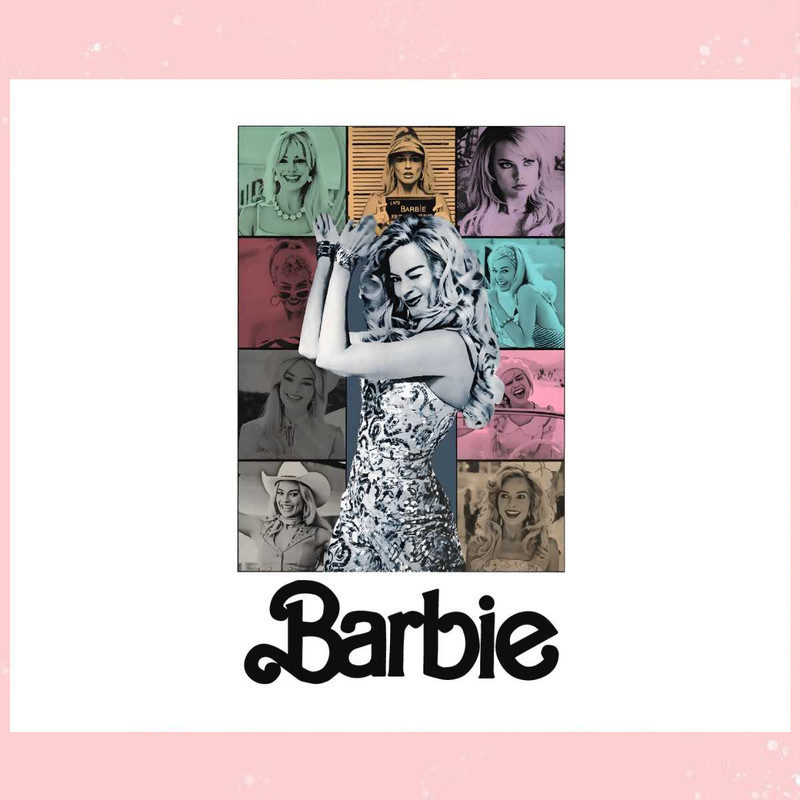 Vintage Barbie Eras Tour Barbie Movie PNG Silhouette File.jpg
