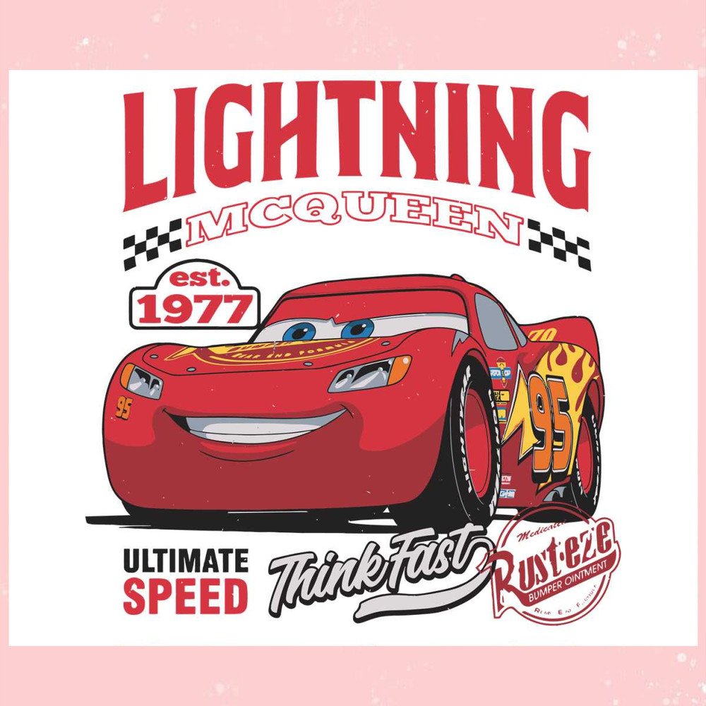 Vintage Disney Car Lightning McQueen SVG Download.jpg