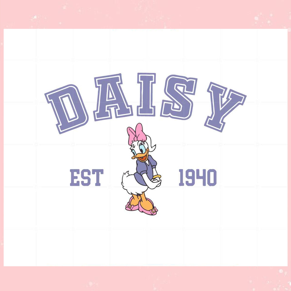 Vintage Disney Daisy Duck Est 1940 SVG Graphic Designs Files.jpg