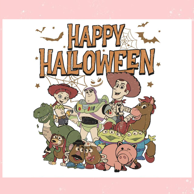 Vintage Disney Toy Story Happy Halloween SVG Digital File.jpg