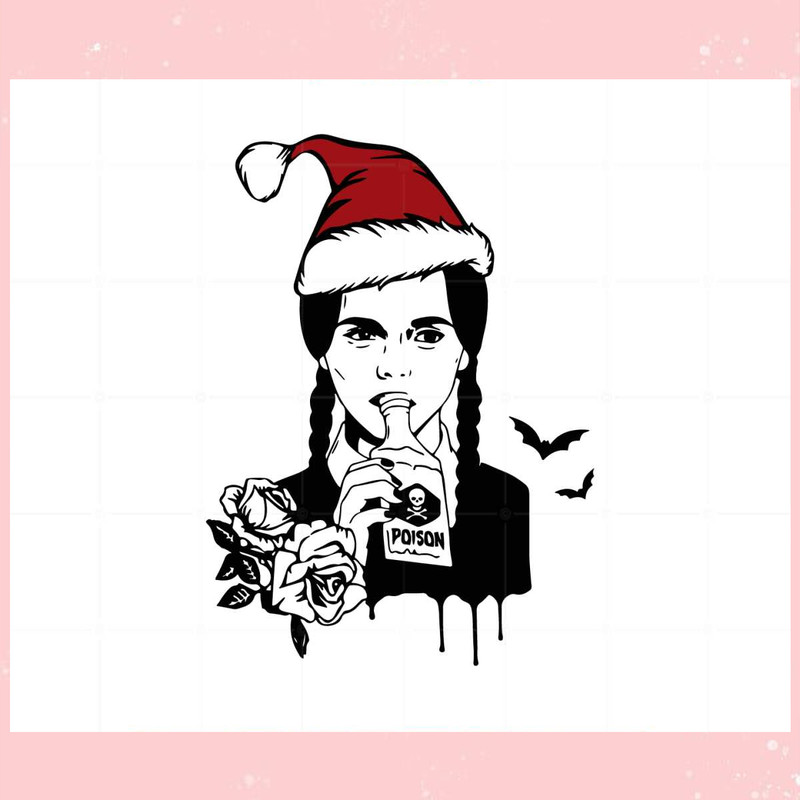 Wednesday Addams Christmas Svg For Cricut Sublimation Files.jpg