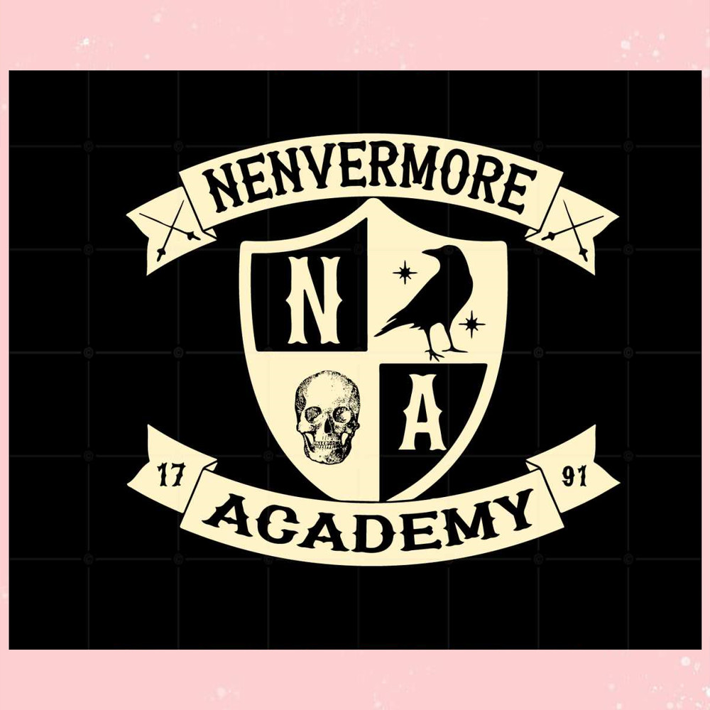 Wednesday Nevermore Academy Svg Graphic Designs Files.jpg