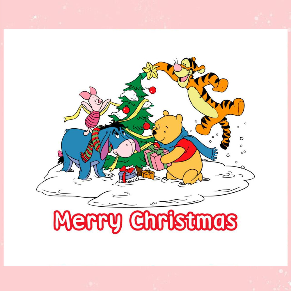 Winnie The Pooh And Friends Christmas SVG 1.jpg