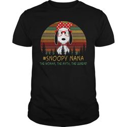 snoopy nana the woman the myth the legend shirt best trending tee
