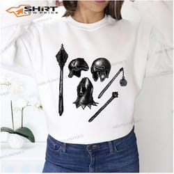 medieval weapons logo sweatshirt