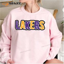 la lakers cute font sweatshirt