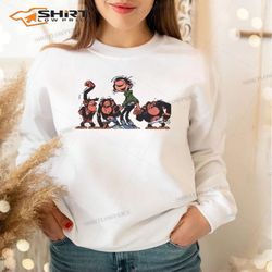 goof with monkeys gaston lagaffe sweatshirt