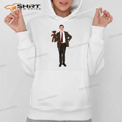 mr bean and teddy bear hoodie