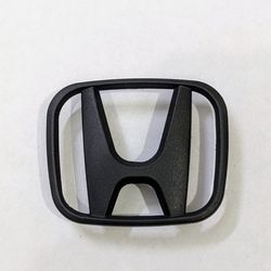 Honda Steering Wheel Badge Logo In Matte Black