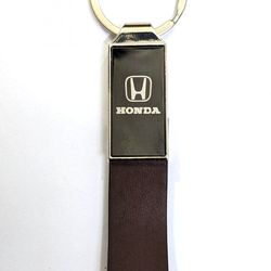 Honda Leather Car Keychain Key Ring Chain for men and women