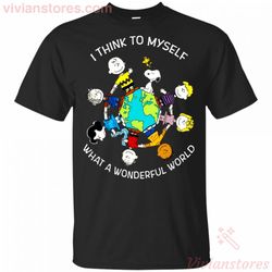 peanut i think to myself what a wonderful world shirt mn03