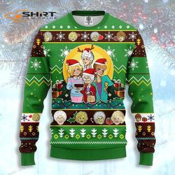 golden girls funny ugly christmas sweater