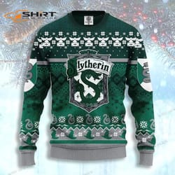 slytherin harry potter christmas ugly christmas sweater