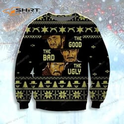 the good the bad and the ugly womens ugly christmas sweater