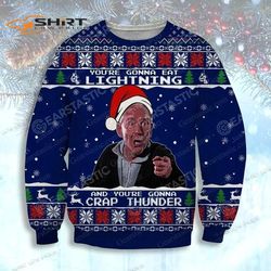 rocky balboa thunder ugly christmas sweater