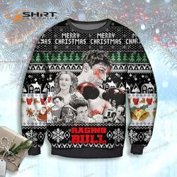 Raging Bull Poster Womens Ugly Christmas Sweater