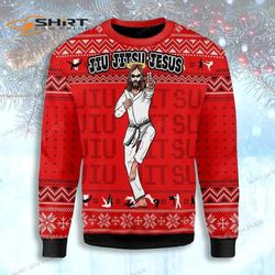 jiu jitsu jesus ugly christmas sweater