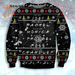 knitting pattern friends eat like joey dress like rachel american sitcom for ugly christmas sweater