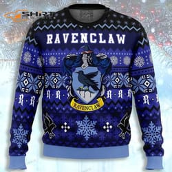 harry potter ravenclaw house ugly christmas sweater