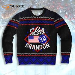 Holiday Lets Go Brandon Ugly Christmas Sweater