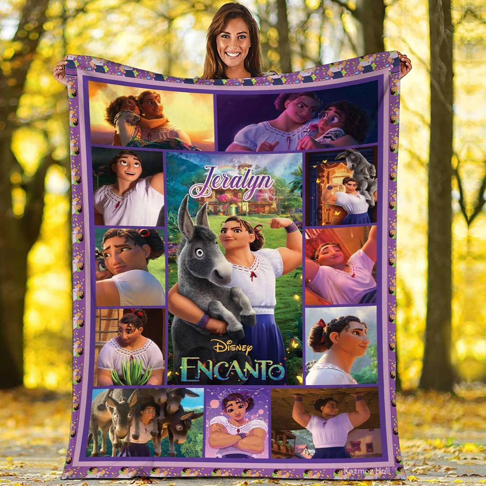 Encanto Blanket Luisa Madrigal Blanket Madrigal Family Blanket Encanto Fleece Blanket Birthday Gift.jpg
