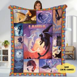 toothless and light fury blanket toothless and light fury fleece blank