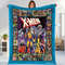 X Men Characters Fleece Blanket X Men Blanket X Men Wolverine Cyclops Professor X Storm Blanket Xmen Birthday Gift.jpg