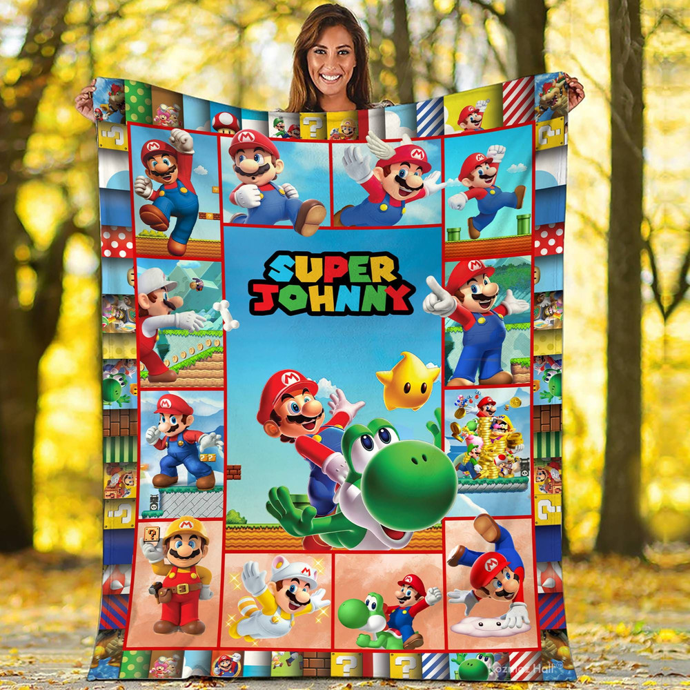 Super Mario Blanket Mario Series Fleece Blanket Super Mario Birthday Gifts For Toddlers Super Mario Game Gifts.jpg