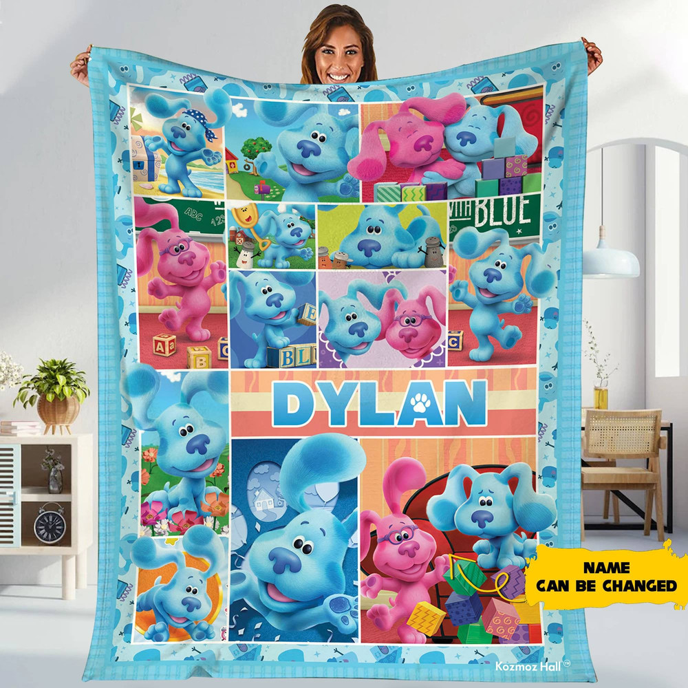 Blue Clues Blanket Blue Clues Fleece Blanket Blue Clues Birthday Blanket Gift For Boy Girl.jpg