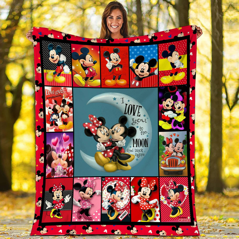 Mickey Minnie Mouse Fleece Blanket Mickey Mouse And Minnie Mouse Blanket Couple Blanket Valentines Gift Disneyland Blanket.jpg