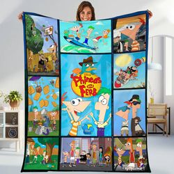 phineas and ferb fleece blanket  phineas ferb perry the platypus blank