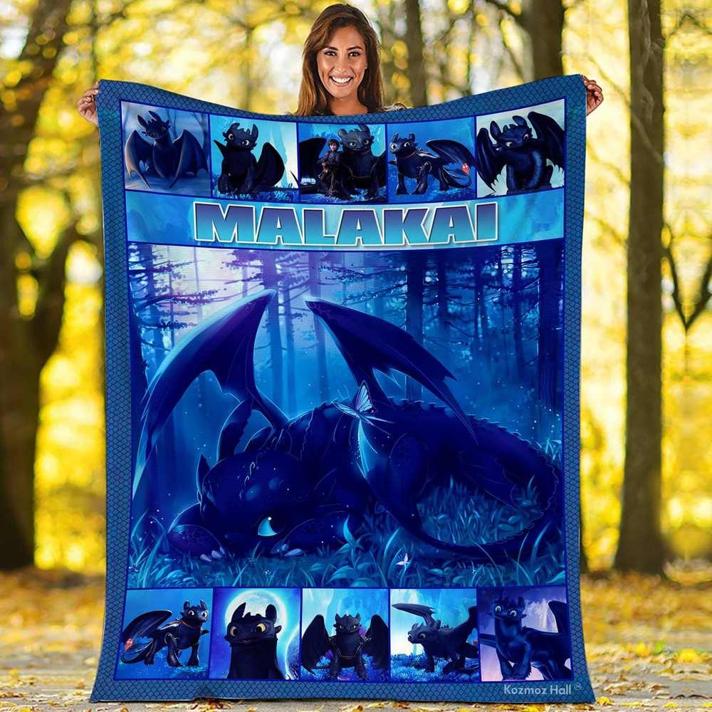 Toothless Night Fury Blanket Toothless Night Fury Fleece Blanket Night Fury Birthday Theme Party Toothless Christmas Gifts.jpg