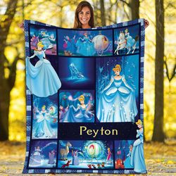cinderella blanket  cinderella princess fleece blanket  magic kingdom