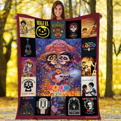 coco fleece blanket miguel coco blanket miguel rivera magic kingdom fl