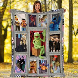 muppet show fleece blanket muppet show characters kermit the frog foz