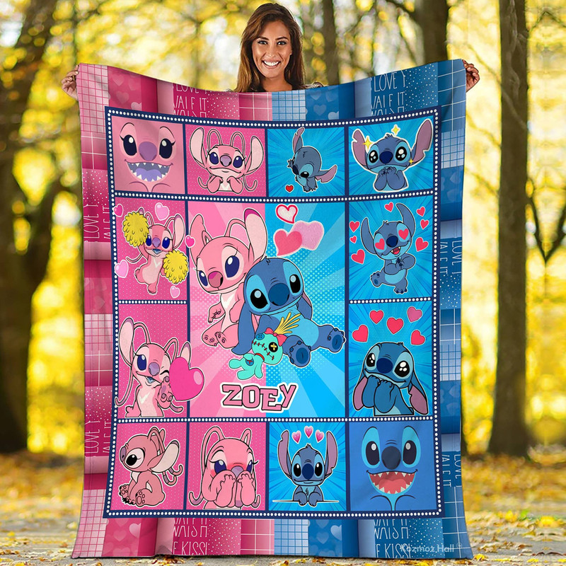 Personalized Stitch Angel Blanket Stitch Angel Family Fleece Blanket Stitch Angel Birthday Gifts Christmas Gifts For Couples.jpg