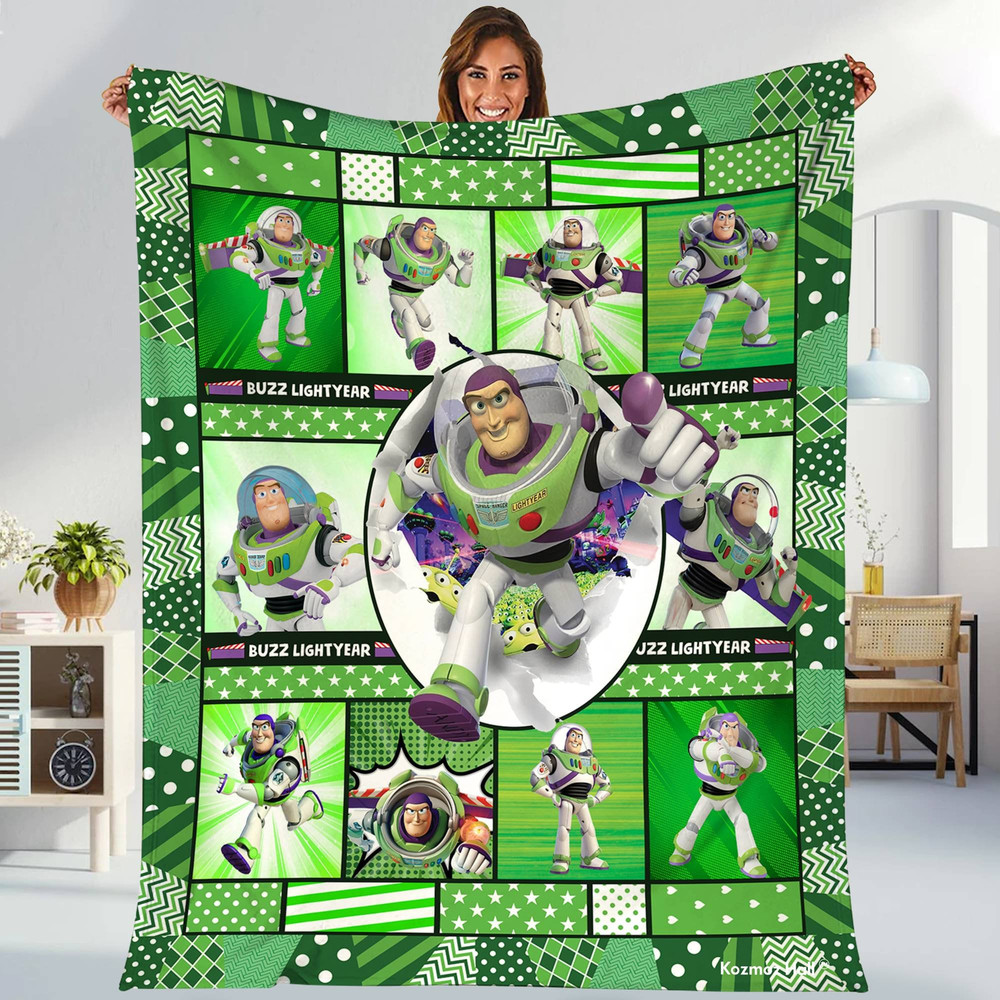 Toy Story Buzz Lightyear Blanket Lightyear Fleece Blanket Woody Buzz Lightyear Birthday Lightyear Christmas Blanket.jpg