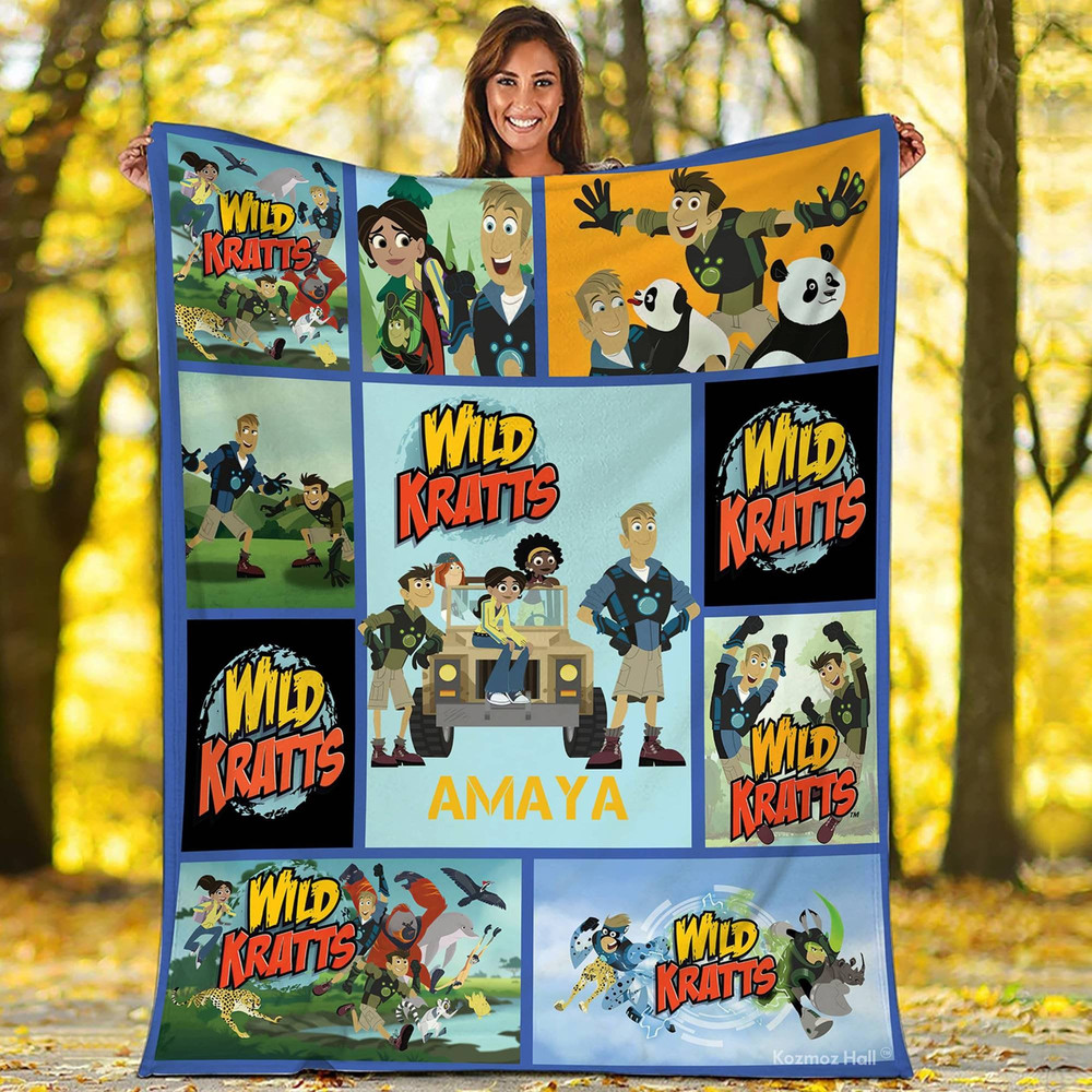 Wild Kratts Blanket Custom Wild Kratts Birthday Blanket Wild Kratts Family Blanket Family Birthday Gifts.jpg