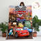 Personalized Disney Cars Blanket, Custom Name Pixar Cars Blanket, Lightning McQueen Tow mater Characters Blanket, Cars Birthday Gift.jpg