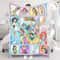 Personalized Watercolor Disney Princesses Blanket, Princess Name Blanket, Disney Birthday Blanket, Princess Birthday Gifts, Disney Blanket.jpg