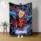 Custom Cartoon Blanket with Face, Spiderman Superhero Blanket, Disney Marvel Blanket, Spiderman Party Birthday Theme, Superhero Kids Blanket.jpg