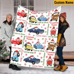 personalized name cars movies blanket, lightning mcqueen blanket, chri