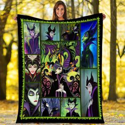 maleficent villain fleece blanket  maleficent sleeping beauty blanket